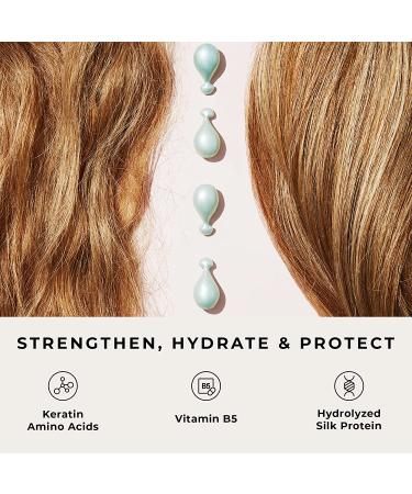 Remilia Hair Keratin Hair Serum Capsules with Amino Acids & Silk Protein - Frizz & Damage Repair Treatment - Color Safe & Heat Protectant Oil - 30-Day Supply - Buy Online on GoSupps.com