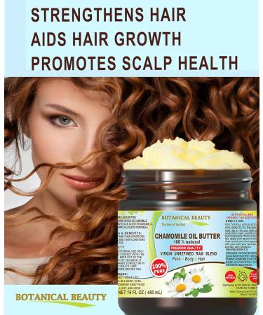 Buy 100% Pure Chamomile Oil Butter - Natural Virgin Unrefined for Face Skin Body Hair & Nails - 8 Fl Oz - Buy Online on GoSupps.com