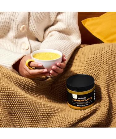 Organic Turmeric Latte Powder USDA Certified No Added Sugar Turmeric Supplement with Ceylon Cinnamon Zealthy Life 45 Servings - Buy Online on GoSupps.com
