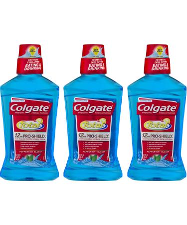 Colgate Advanced Pro-Shield Mouthwash Peppermint Blast 500 ml (Pack of 3)