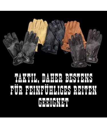 Appalero Western Riding Gloves - 100% Goat Leather for Men & Women | Durable & Smooth | Light Brown | Various Sizes & Colors Available - Buy Online on GoSupps.com