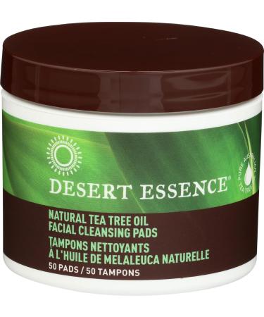 Natural Tea Tree Oil Facial Cleansing Pads - 50 Pads for Clear Skin | International Shipping Available - Buy Online on GoSupps.com