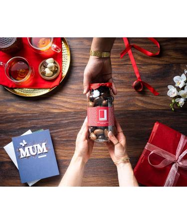 Rita Farhi Milk and Dark Chocolate Covered Brazil Nuts in a Gift Jar | Vegetarian and Chocolate Gift - Chocolate Coated Nuts - 740 g - New Palm Oil Free Recipe - Buy Online on GoSupps.com