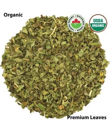 Peppermint Tea Leaves Organic Loose Leaf Bulk Naturally Caffeine Free Organically Grown 150gm or 5.29oz - Buy Online on GoSupps.com
