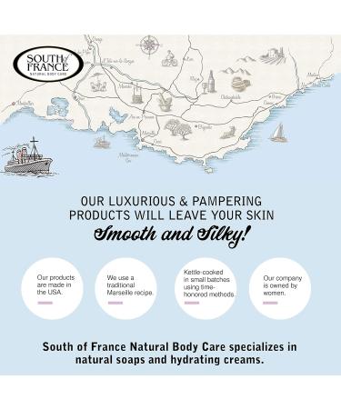 South of France Lavender Fields Clean Bar Soap: Triple-Milled French Soap with Shea Butter | Vegan Non-GMO Body Soap | 6 oz Bar 4 Pack - Buy Online on GoSupps.com