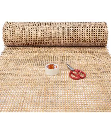 Natural Rattan Webbing for Caning Projects - Pre-Woven Open Mesh Cane Sheet Roll (3 FEET) - Buy Online on GoSupps.com