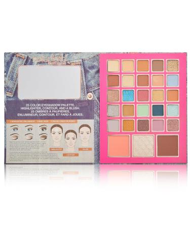 Bellapierre 90s Glam Face & Eye Book Palette | 25 Non-Toxic Vegan Eyeshadows Blush Bronzer & Highlighter | Paraben-Free & Cruelty-Free - Buy Online on GoSupps.com