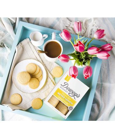Dewey's Bakery Meyer Lemon Triple Ginger & Toasted Coconut Moravian Cookie Thin Variety Pack - Small Batch Baked with Simple Ingredients | Southern Bakery Recipe | 15 Calories Per Cookie | 9 oz (Pack of 3) - Buy Online on GoSupps.com