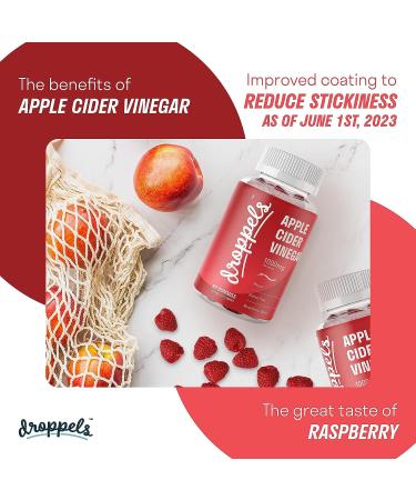 Droppels Organic Apple Cider Vinegar Gummies 1000mg with Beet Root & Pomegranate - Supports Digestion - Vegan & Gluten Free - Made in USA - 60 Count - Buy Online on GoSupps.com