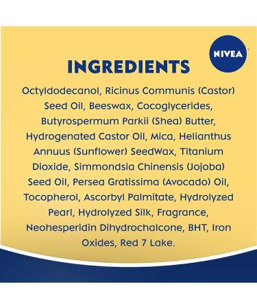 NIVEA Shimmer Lip Care - Pearly Shimmer 4.8g Stick Pack of 6 | Moisturizing Lip Balm with Pearl & Silk Extracts, Shea Butter, Jojoba Oil | Long-Lasting Lip Hydration - Buy Online on GoSupps.com