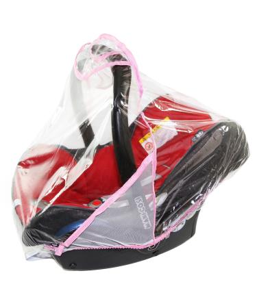 Rain Cover To Fit Maxi-Cosi cabriofix & pebble rain cover Fast Dispatch New VENTILATED (baby pink)