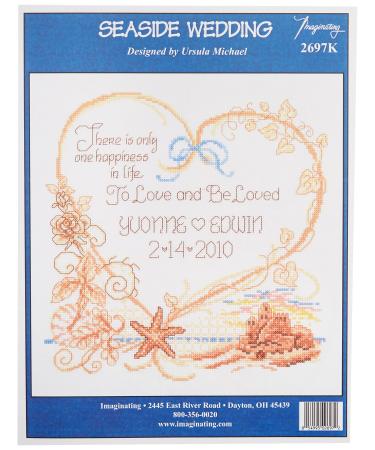 M & R Technologies Seaside Wedding Record Counted Cross Stitch