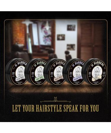 IL Barbiere Clay Wax Pomade Water-Based 2 Set | Strong Hold Natural Hair Wax for Men | Paraben & Silicone-Free 2x100ml - Buy Online on GoSupps.com