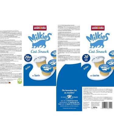 Animonda Milkies Active Cat Milk - 4 x 20 Cups (15g Each) | International Shipping Available - Buy Online on GoSupps.com