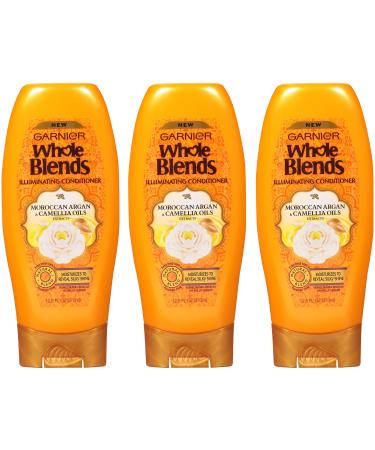 Garnier Whole Blends Illuminating Conditioner Moroccan Argan & Camellia Oils Extracts 12.5 fl oz (370 ml)