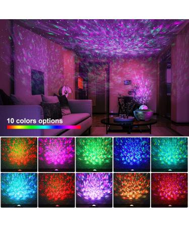 Devan Star Projector Galaxy Light with Ocean Wave LED Night Lamp - Remote Control, Music Bluetooth Speaker, Color Changing - Baby Black - Buy Online on GoSupps.com