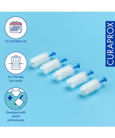 Curaprox Interdental Brush 410 Perio Refill Pack - 5 Blue Brushes 2.8mm Diameter 10mm Effectiveness - Optimal Oral Care - Buy Online on GoSupps.com