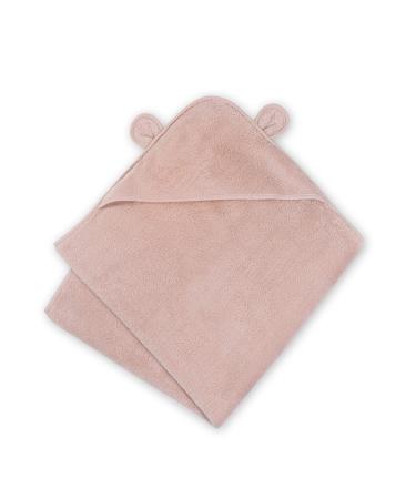 Natemia Organic Hooded Baby Towel  Ultra Soft and Absorbent Cloud Touch Cotton Hooded Bath Towels for Babies, Toddlers Blush - Buy Online on GoSupps.com