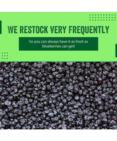 Dried Blueberries 1 lb | Whole & Cultivated | Resealable Bag | Perfect for Salads Cooking & Baking - Shop Internationally - Buy Online on GoSupps.com