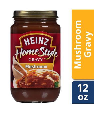 Heinz Homestyle Mushroom Gravy 12 oz Jars - Pack of 12 | Delicious and Savory Gravy for Your Meals - Buy Online on GoSupps.com