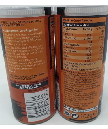  Sharwood's Sharwoods Medium Curry Powder 6 x 102g - Buy Online on GoSupps.com