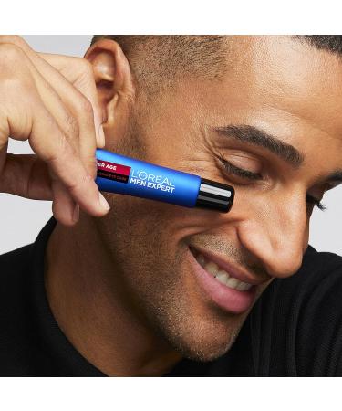 L'Or al Men Expert - Revitalizing Eye Care for Men - Anti-Aging & Anti-Dark Circles - With Hyaluronic Acid - Daily Use - Power Age - 15 ml - Buy Online on GoSupps.com