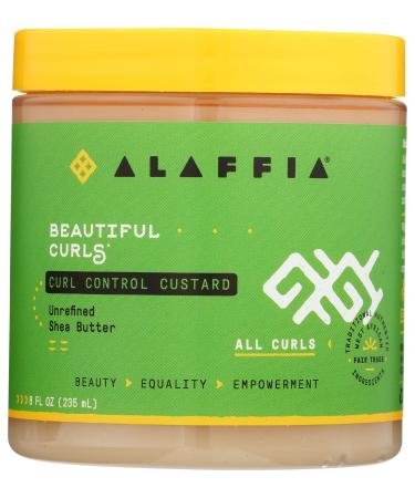 Alaffia Beautiful Curls Curl Control Custard All Curls Unrefined Shea Butter 8 fl oz
