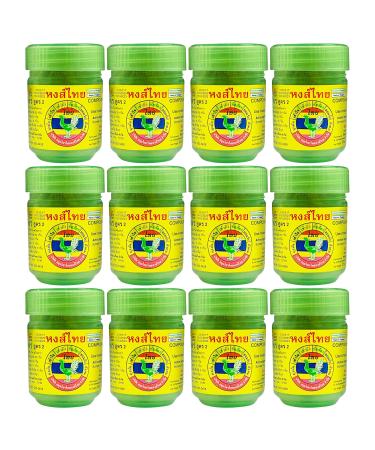 Hong Thai Inhalant Hongthai Brand Inhalant Green Bottle - 12 x 40 g