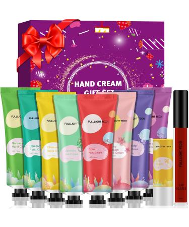 Lotion Sets for Women Gift W/Lip Gloss Lip Balm Travel Size Hand Cream Lipstick Primers Unique Christmas Stocking Stuffers Birthday Gifts for Womens Teen Girl Mom Her Wife Sister Friends Mother in Law