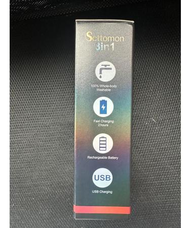 SCTTOMON 3-in-1 Waterproof Men's Body Razor & Ball Trimmer - Wireless Inguinal & Nose Hair Groomer - Buy Online on GoSupps.com