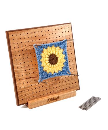 Olikraft Double Revolving Yarn Holder - Horizontal Yarn Spindle Feeder or  Dispenser - Craft Supplies for Crochet and Knitting Wood