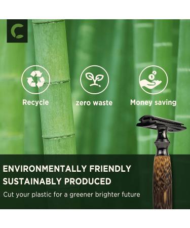Double Edge Safety Razor - Eco-Friendly Bamboo Handle Unisex Sustainable Design Fits All Double Edge Blades Plastic-Free & Durable - Buy Online on GoSupps.com