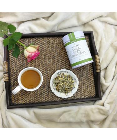 Tisane ayurv dique en vrac 500g m lange de th de racine de r glisse avec gingembre citronnelle menthe TeaClub Ginger Lemongrass Herbal Tea - Buy Online on GoSupps.com