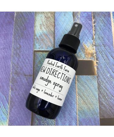 New Directions Smudge Spray - 4 fl oz - Lavender and Lemon Herbal Room Mist - Buy Online on GoSupps.com