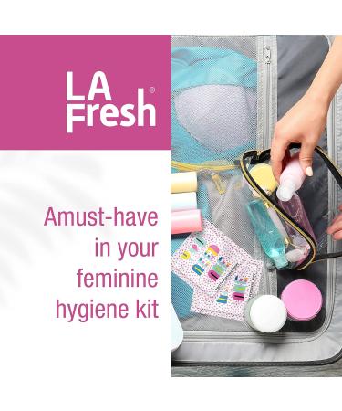 La Fresh Feminine Wipes - Flushable Feminine Care Wet Wipes with Aloe Vera, Chamomile, Cucumber, and Vitamin E - 200ct Pack - Buy Online on GoSupps.com