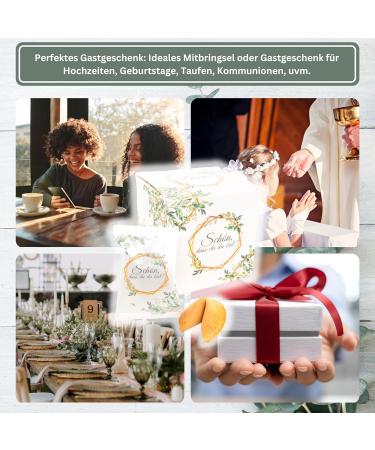 Buy Lucky Treat Eucalyptus Cookies - 12 Piece Box with Loving Messages | Perfect for Weddings & Baptisms | Made in Germany | International Shipping Available - Buy Online on GoSupps.com