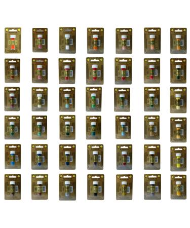 Sugarflair Set of 42 Blossom Tints Edible Dust Powder for Food / Cake Colouring