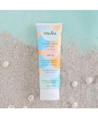 Noodle & Boo Vita Sea Hydrating Sunscreen Lotion SPF 50 | UVA & UVB Protection | Reef Friendly Formula with Sea Kelp and Vitamins E & C | 4 Fl Oz - Buy Online on GoSupps.com