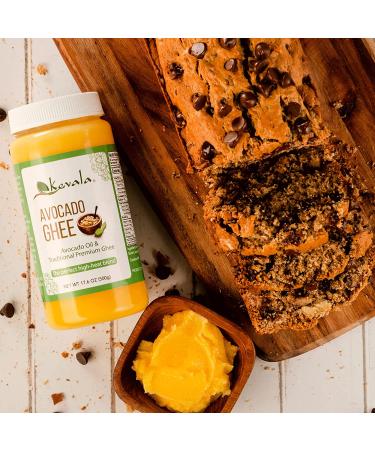 Kevala Avocado Ghee 32 Oz - High-Heat Blend of Avocado Oil and Premium Ghee - Keto, Paleo, Casein Free - 2 lb Bottle - Buy Online on GoSupps.com