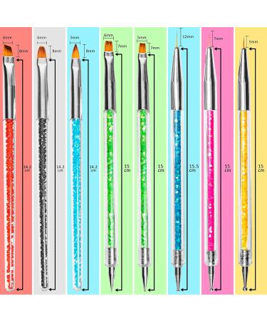 HOMEREVEL Brush Set - 8 Nail Art Brushes for Stunning Designs and Detailing - Buy Online on GoSupps.com