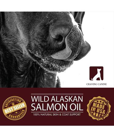 Craving Canine Salmon Oil for Dogs - Omega 3 Fish Oil with Vitamin E for Coat Improvement, 32 oz - Buy Online on GoSupps.com