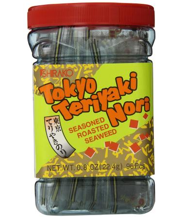 Shirako Tokyo Teriyaki Nori, 0.8 Ounce Seasoned Roasted Seaweed