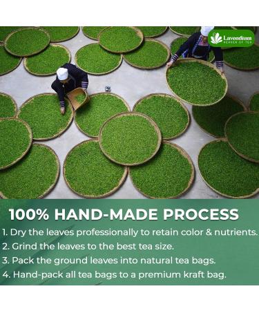 Lavendium Premium 30 Peppermint Tea Bags 100% Natural & Pure Peppermint Leaves. Loose Leaf Peppermint Herbal Tea. Peppermint Leaf Tea. No Sugar No Caffeine No Gluten Vegan. - Buy Online on GoSupps.com