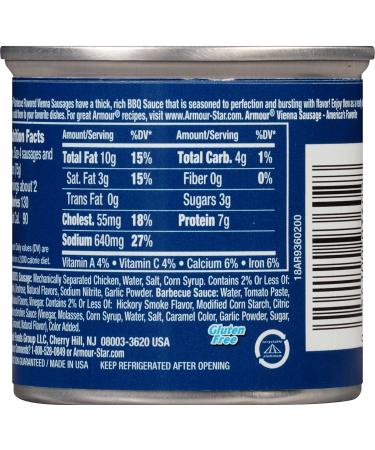 Armour Star Barbecue Vienna Sausage 4.6 OZ (Pack of 24) - Canned Sausage - Buy Online on GoSupps.com