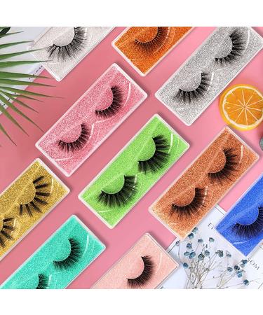 Lanflower 3D Faux Mink False Eyelashes - 10 Natural Look Styles, Pack of 10 Pairs - Buy Online on GoSupps.com