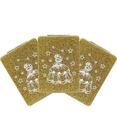 12 Pcs Sweet 15 Quinceanera Gold Compact Mirror Square Glitter Pu Leather Makeup Mirror Recuerdos De Mis A os Birthday Party Favors for Girl - Buy Online on GoSupps.com