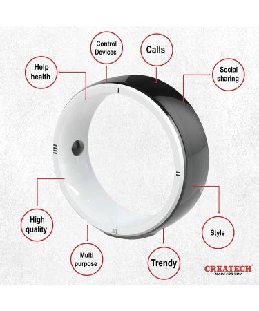 CREATECH Smart Ring R5 - Stylish Ring with 6 RFID Cards & 2 Health Stones - Buy Online on GoSupps.com