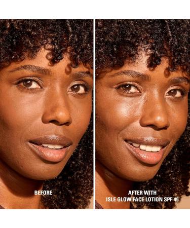 Isle Glow Face Moisturizer SPF 45 - Vegan Hydrating Cream w/ Sea Moss & Niacinamide - All Skin Types Skincare - Buy Online on GoSupps.com