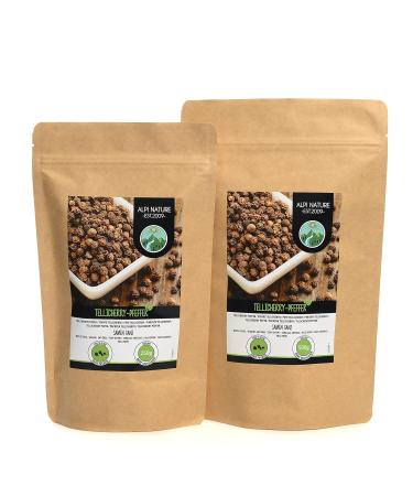 Buy 500g Tellicherry Pepper - 100% Pure Black Peppercorns from Controlled Cultivation | Premium Quality & Laboratory Tested - Buy Online on GoSupps.com