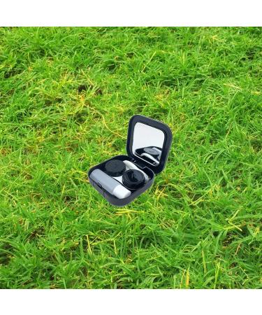 Actopus Portable Cute Travel Contact Lens Case - Eye Care Kit Holder in Black | Compact & Stylish International Shipping - Buy Online on GoSupps.com